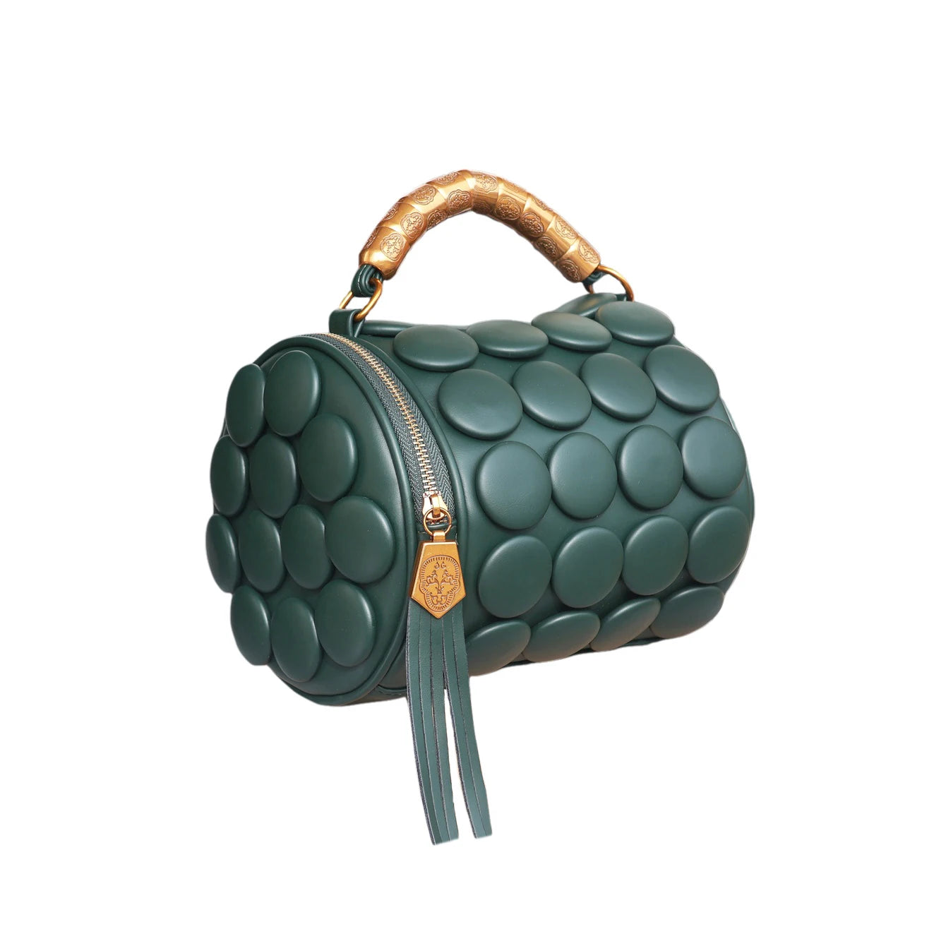 Designer Leather Bucket Shoulder Tote Bag