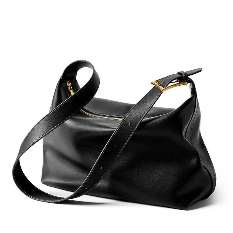 Zency Large Leather Messenger Bag