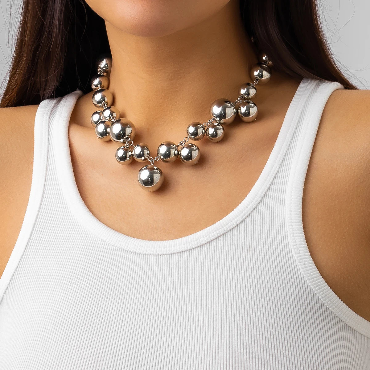 Pearl Beaded Choker Necklace