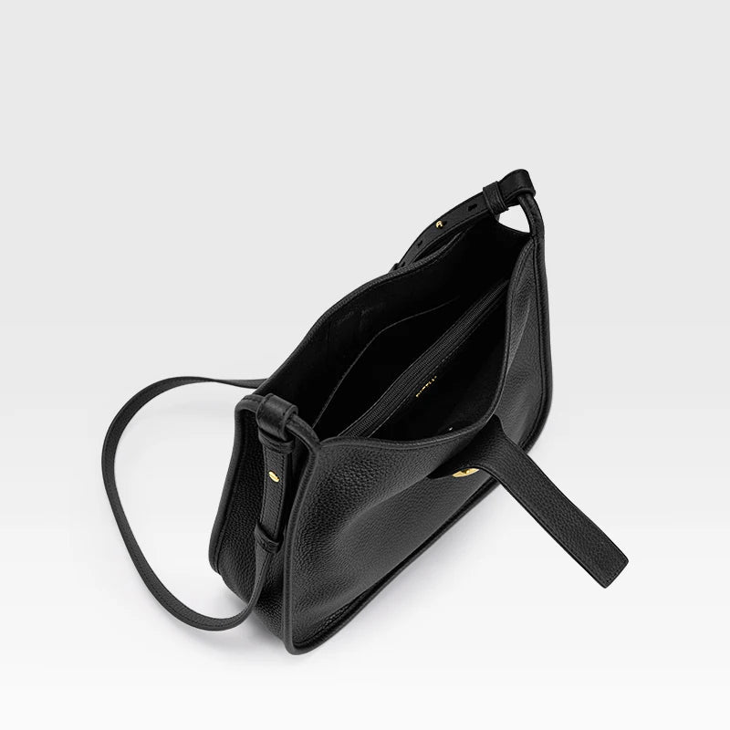 Genuine Leather Bucket Bag