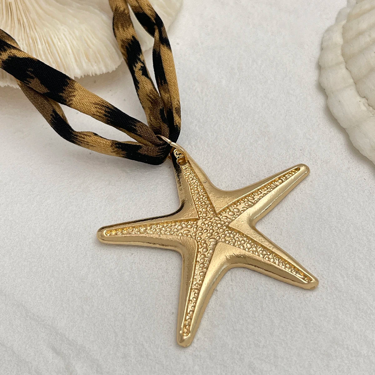 Layered Starfish Heart Necklace