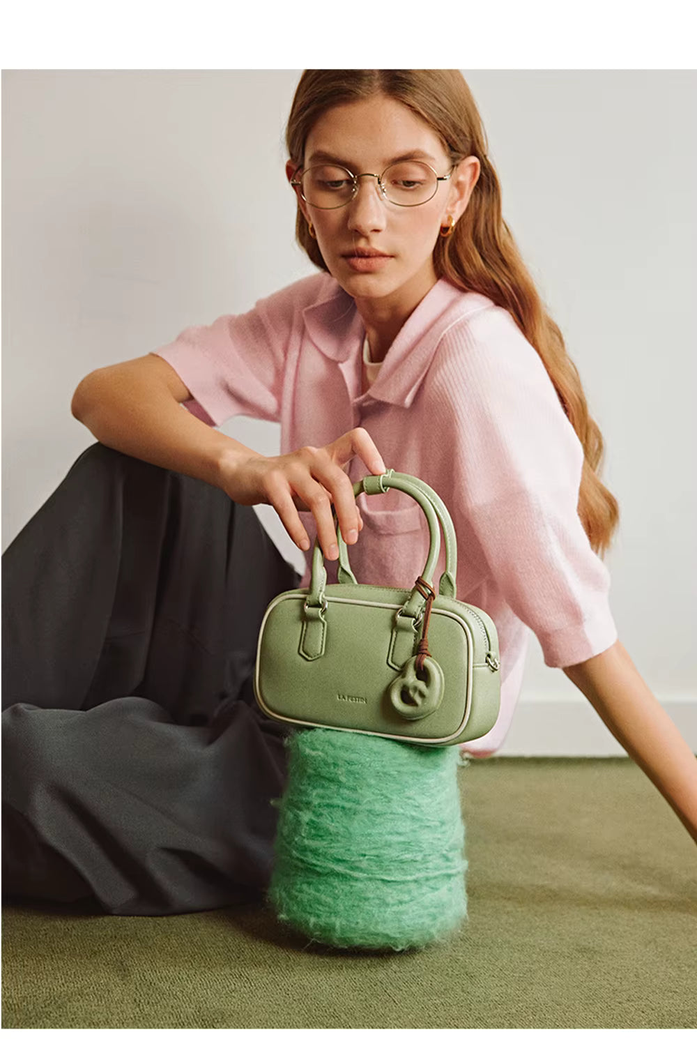 LA FESTIN Leather Crossbody Handbag