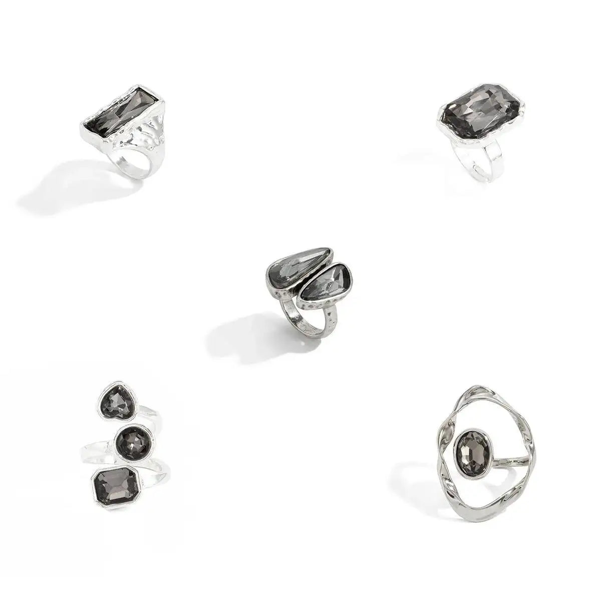 Twisted Rhinestone Ring
