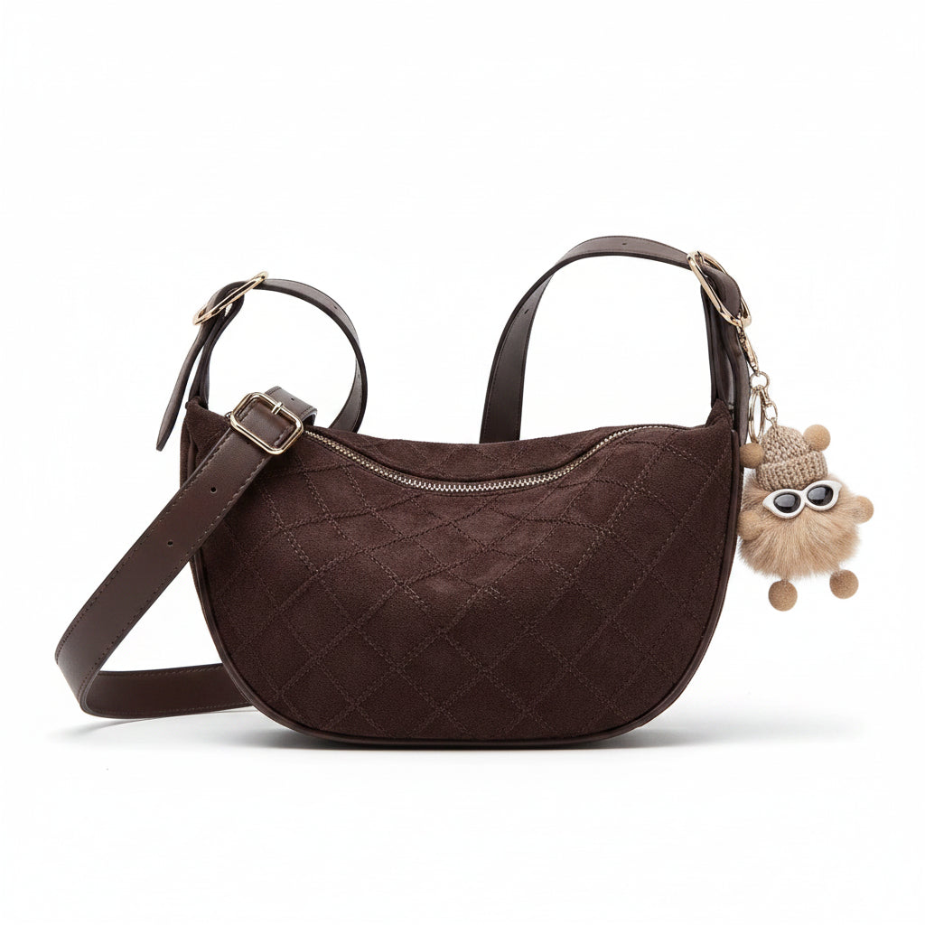 FOXER Women’s Quilted Crescent Bag 2026