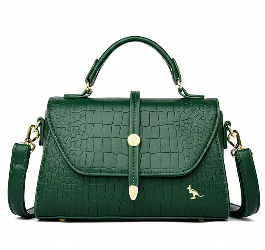 Crocodile Leather Crossbody Handbag