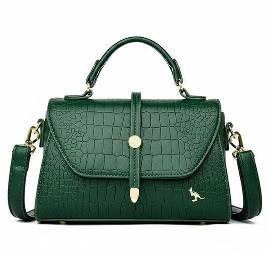 Crocodile Leather Crossbody Handbag