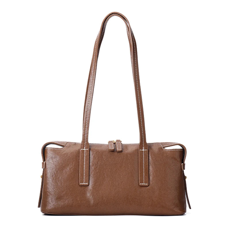 Vintage Slim Leather Shoulder Bag