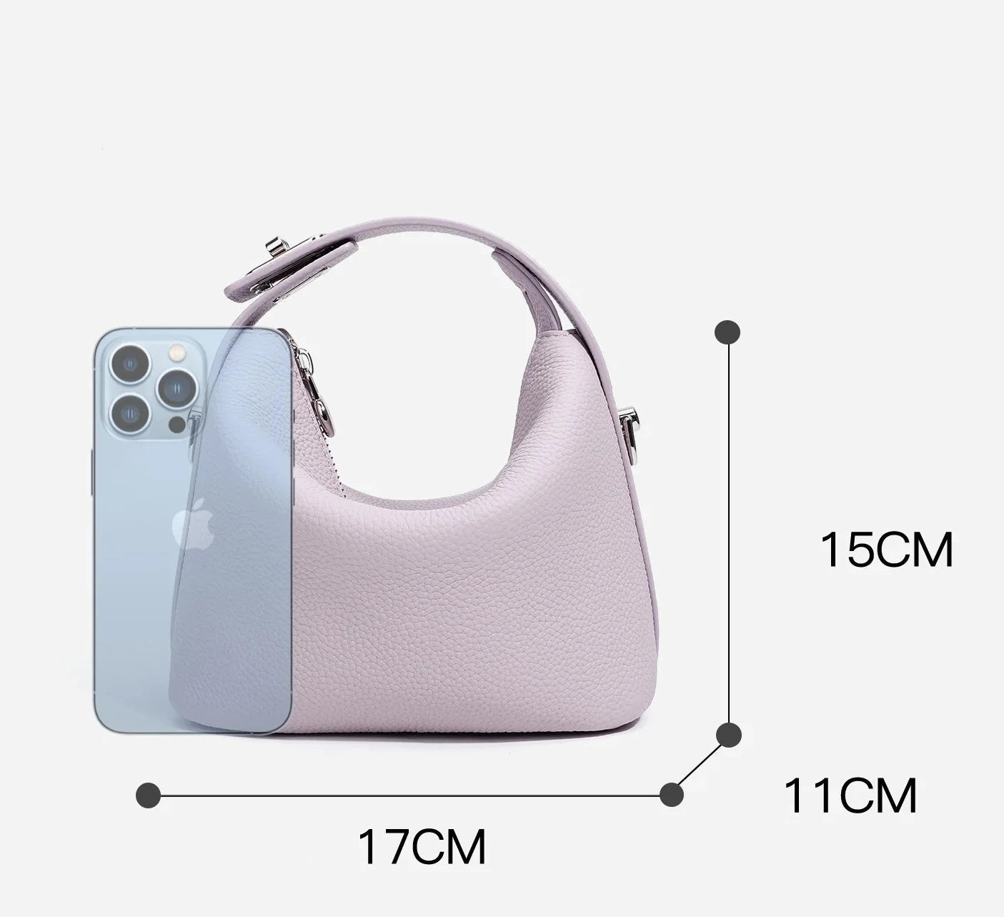 Mini Leather Tote Crossbody Bag