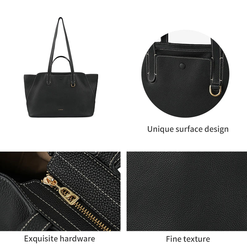 LA FESTIN Large Leather Tote Bag