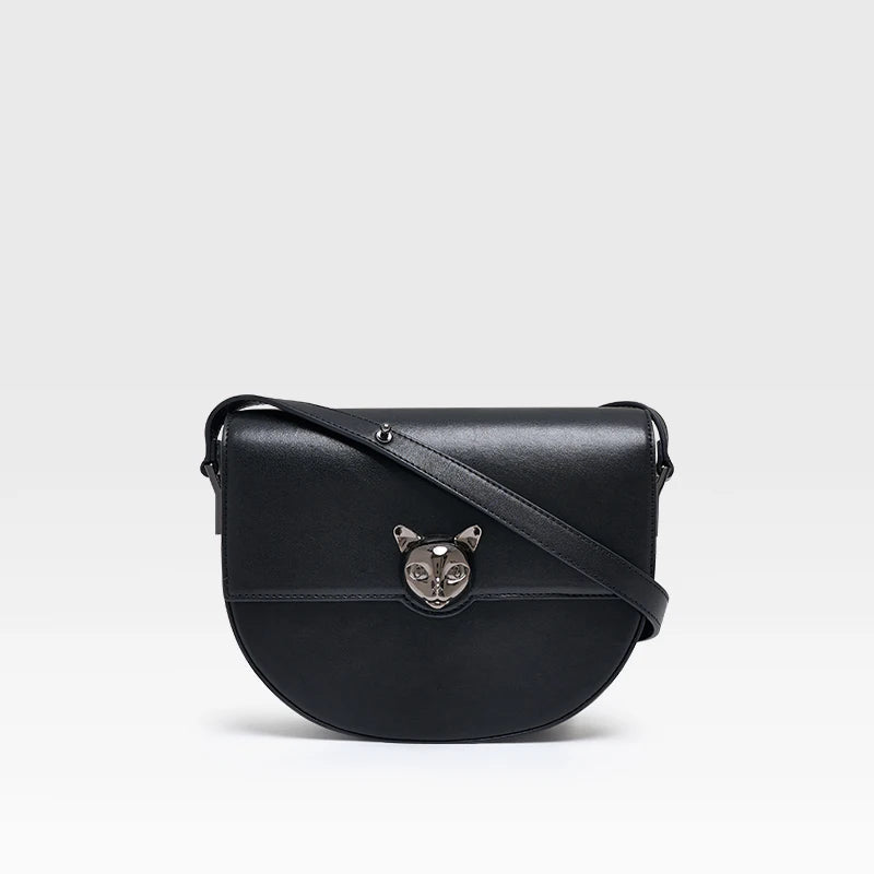 BAFELLI 2026 Genuine Leather Saddle Crossbody Bag