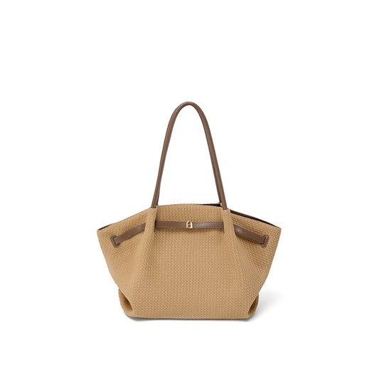 LA FESTIN Woven Tote Shoulder Bag 2026