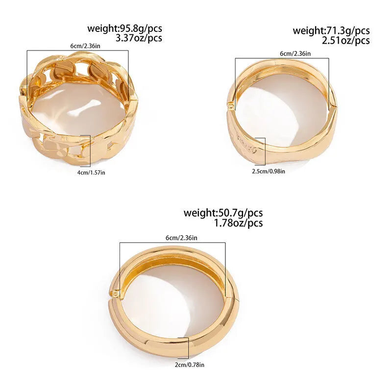 Gold Chain Cuff