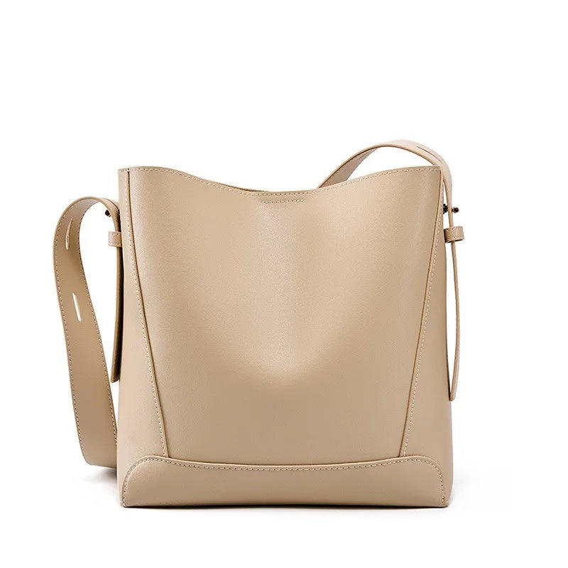 Zency Two-Layer Cow Leather Shopper Bag 2026