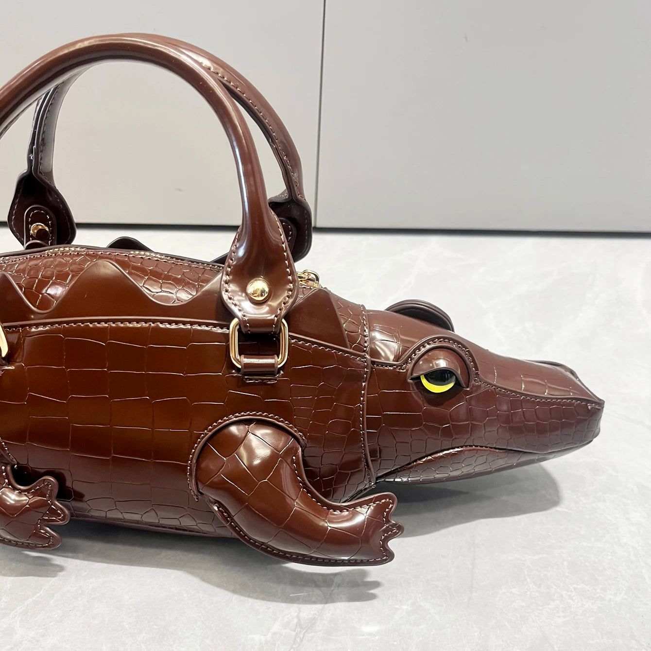 Handmade PU Leather Shoulder Bag