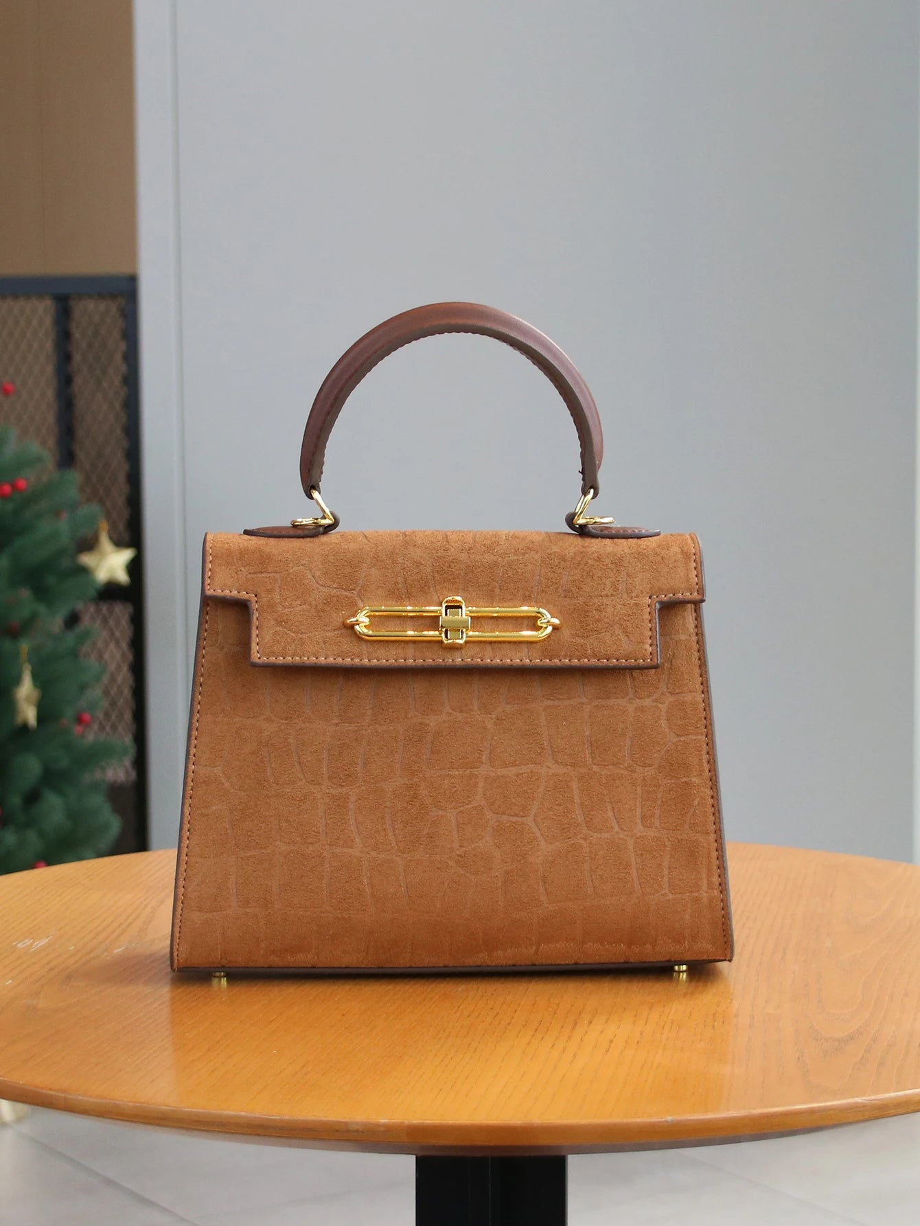 Fall/winter Retro Frosted Crocodile Pattern High-end Bag Temperament