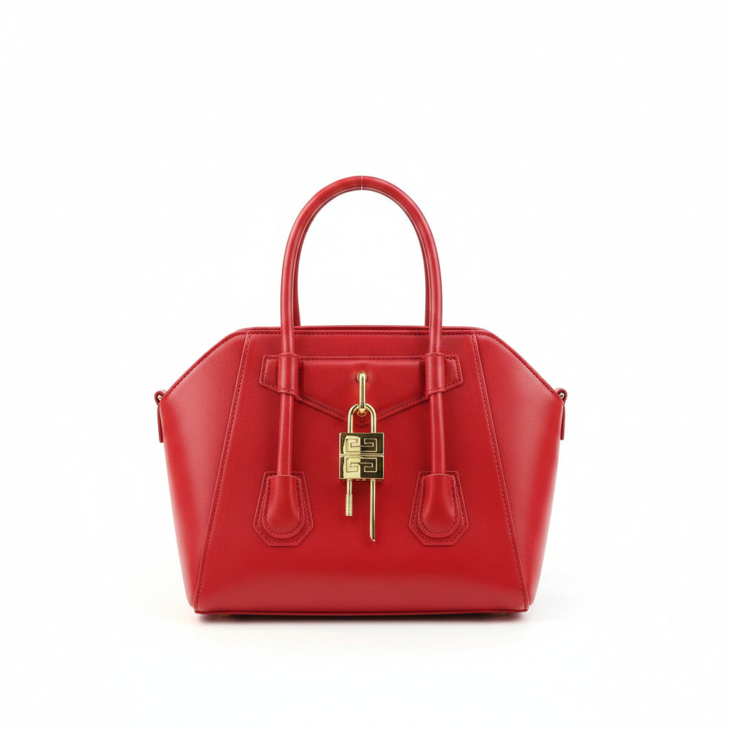Classic Leather Crossbody Tote Bag