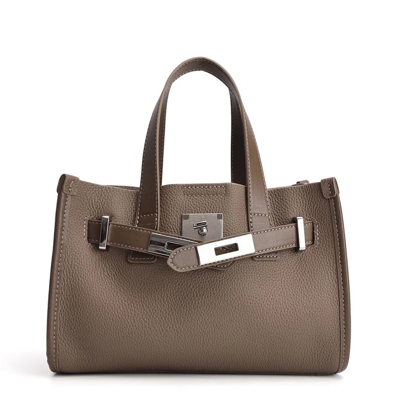 Retro Genuine Leather Tote Bag 2026