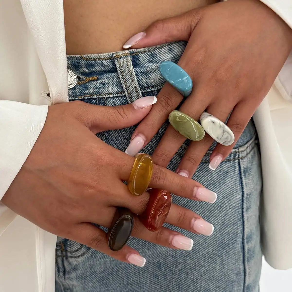 Boho Acrylic Ring