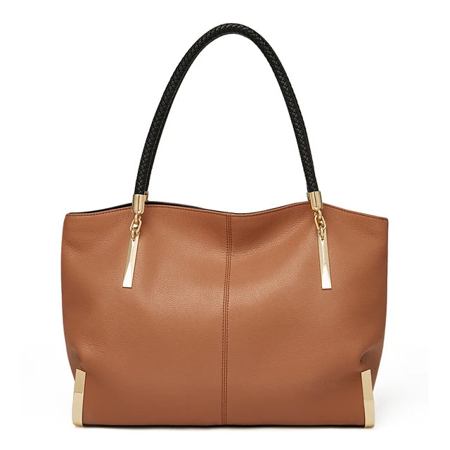 FOXER Genuine Leather Tote Handbag