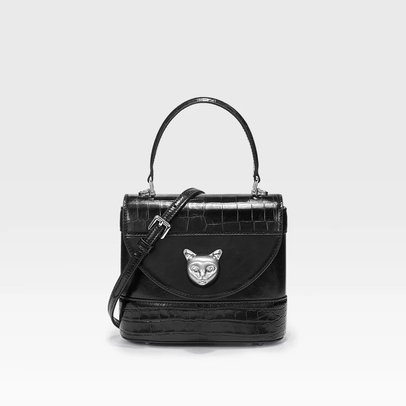 BAFELLI Cat Leather Bucket Bag
