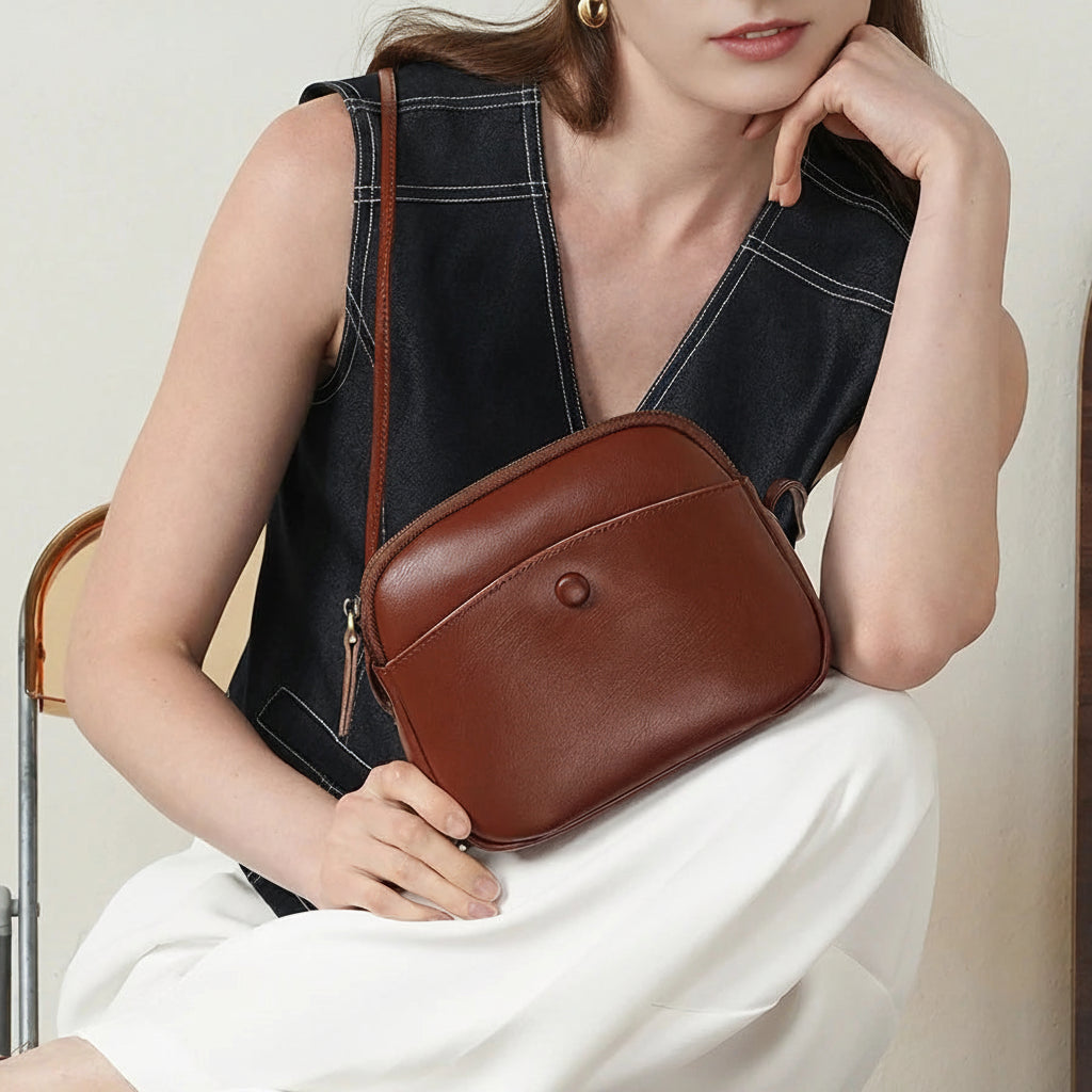 Mini Leather Crossbody Phone Bag