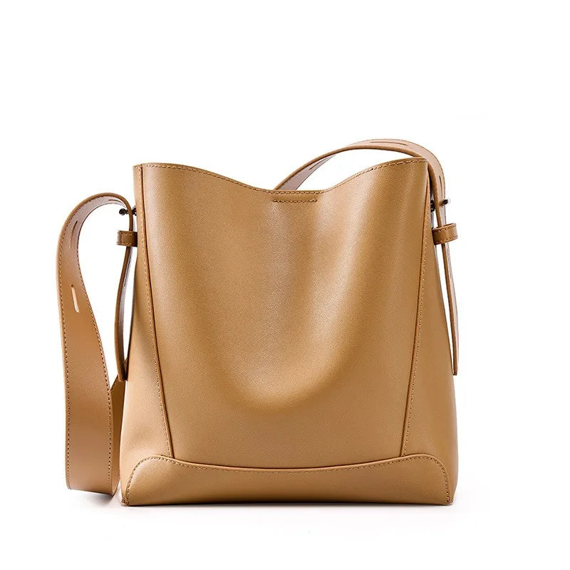 Zency Two-Layer Cow Leather Shopper Bag 2026