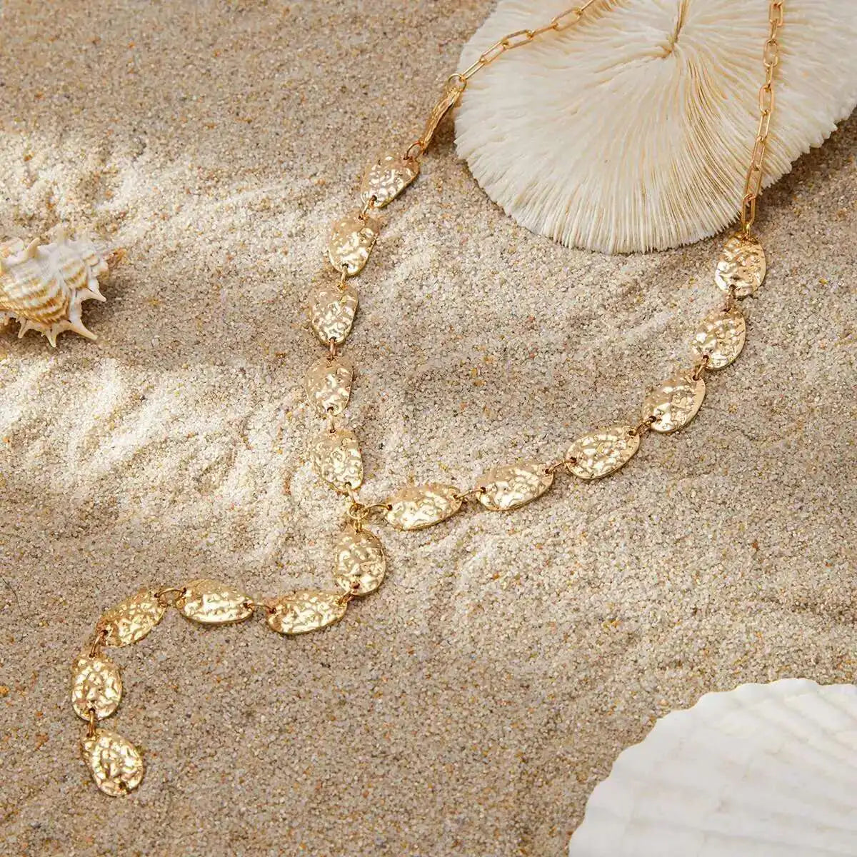 Vintage Baroque Y Pendant Necklace