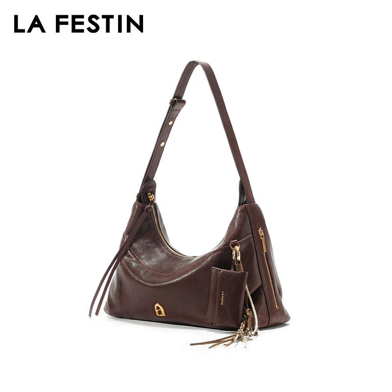 LA FESTIN Leather Tote Crossbody Bag 2026