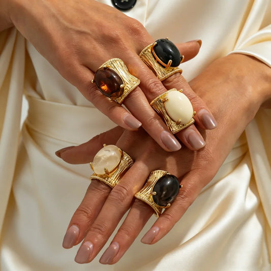 Amber Statement Ring