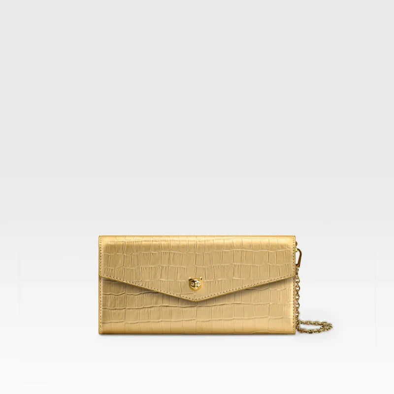 Leather Chain Wallet Bag