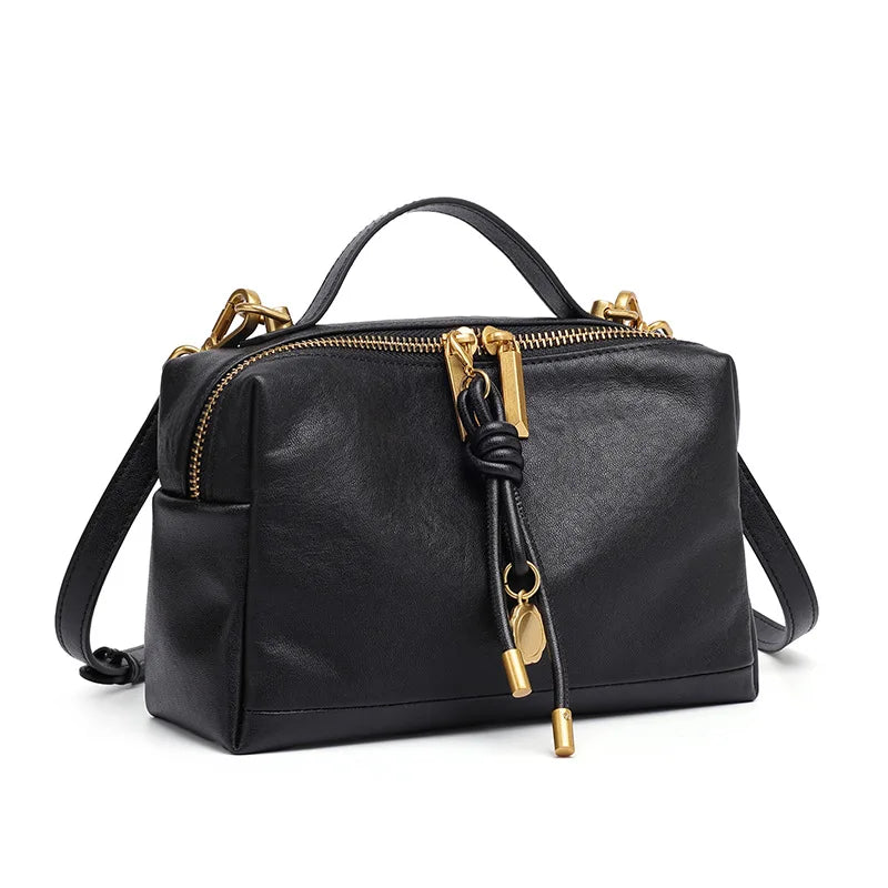 YANATARI Cowhide Leather Satchel 2026