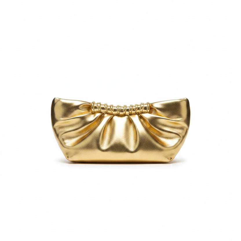 Luxury Gold & Black Cloud Clutch Bag