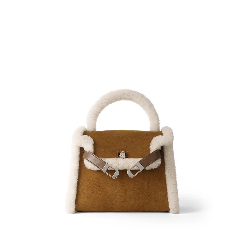 LA FESTIN Plush Winter Shoulder Bag