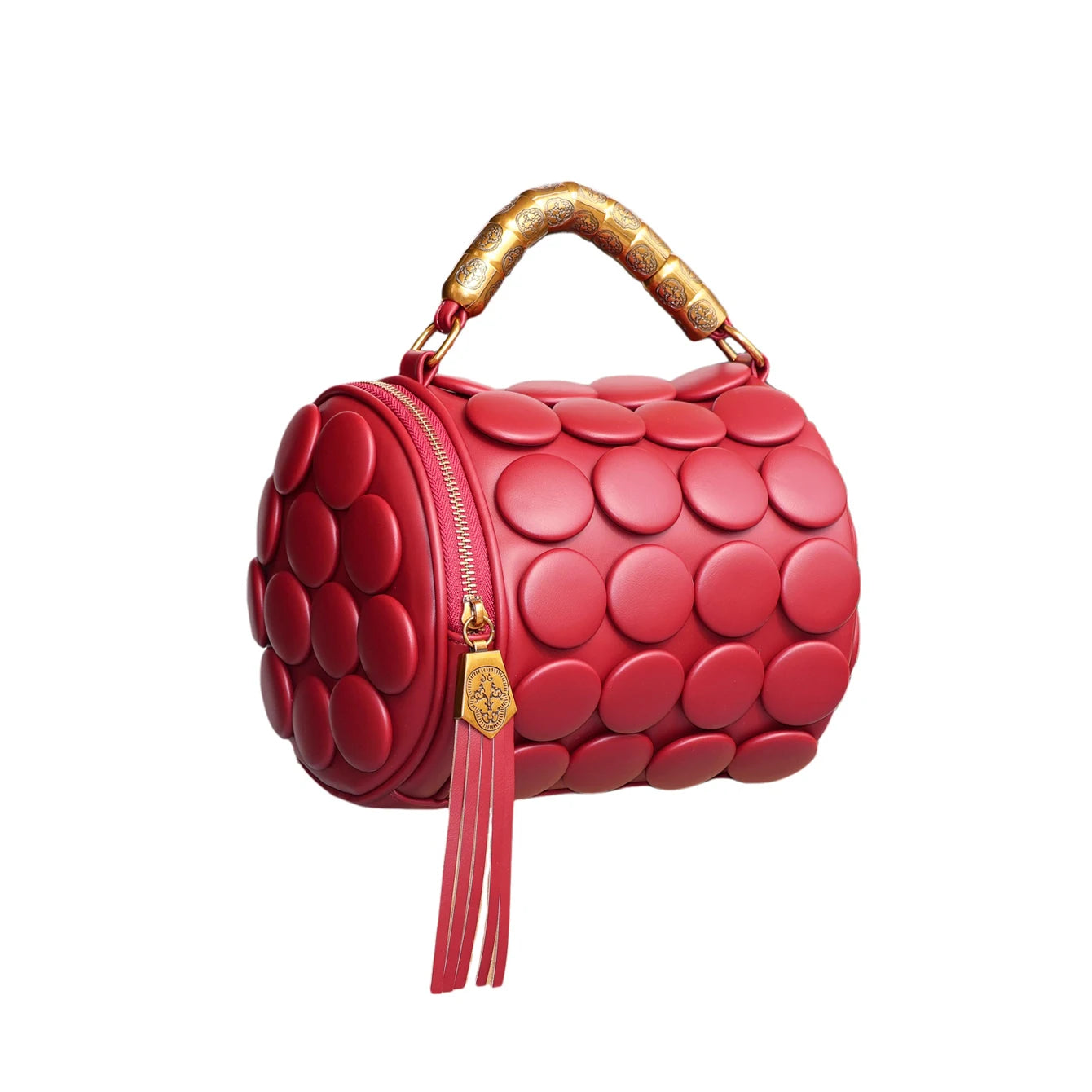 Designer Leather Bucket Shoulder Tote Bag