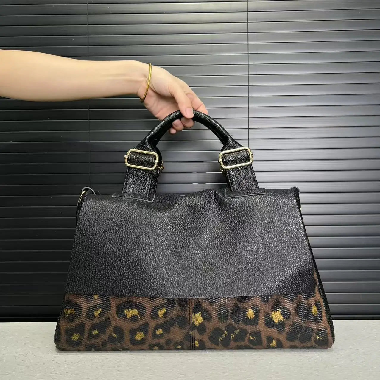 Y2K Leopard Print Tote Bag