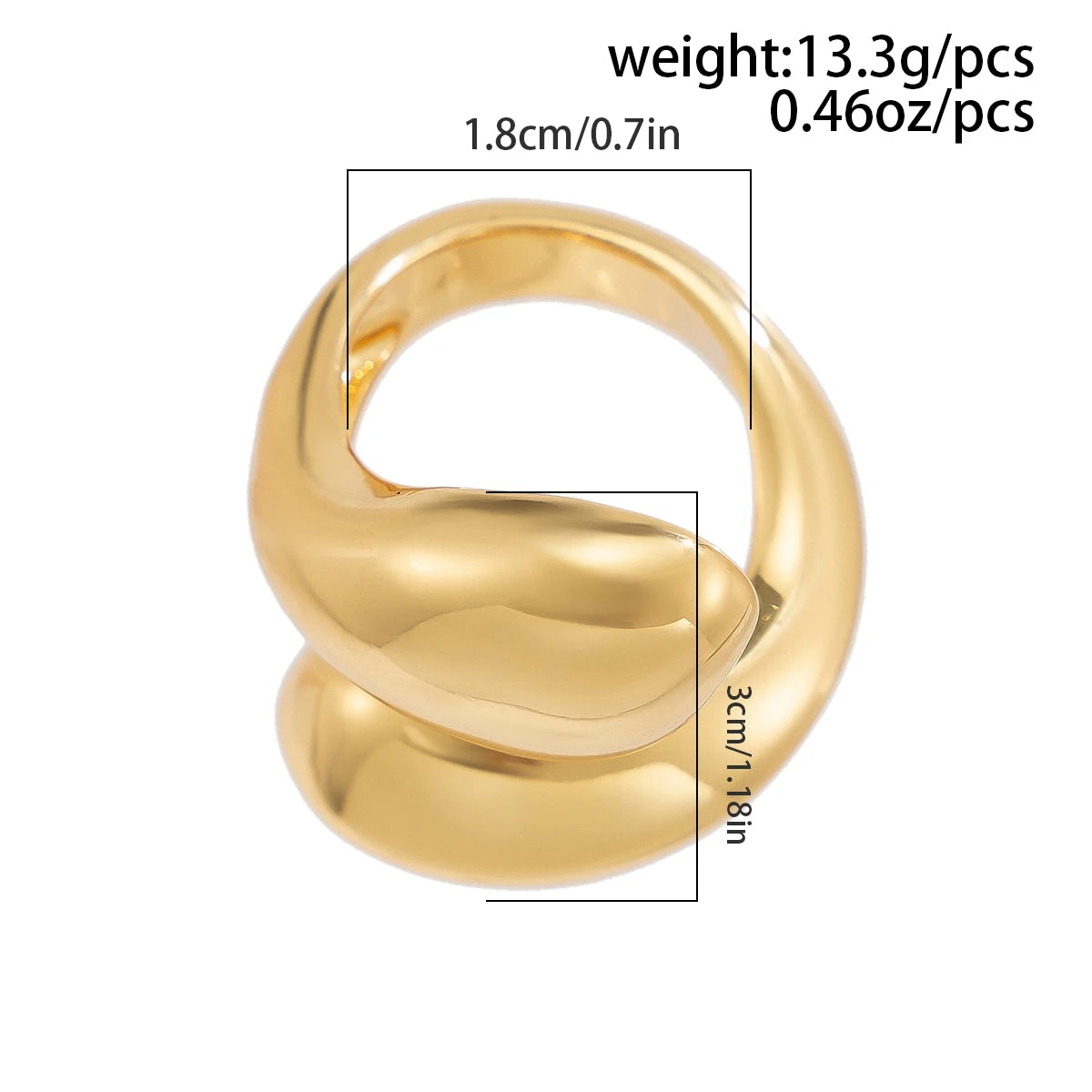 Snake Water Drop Ring