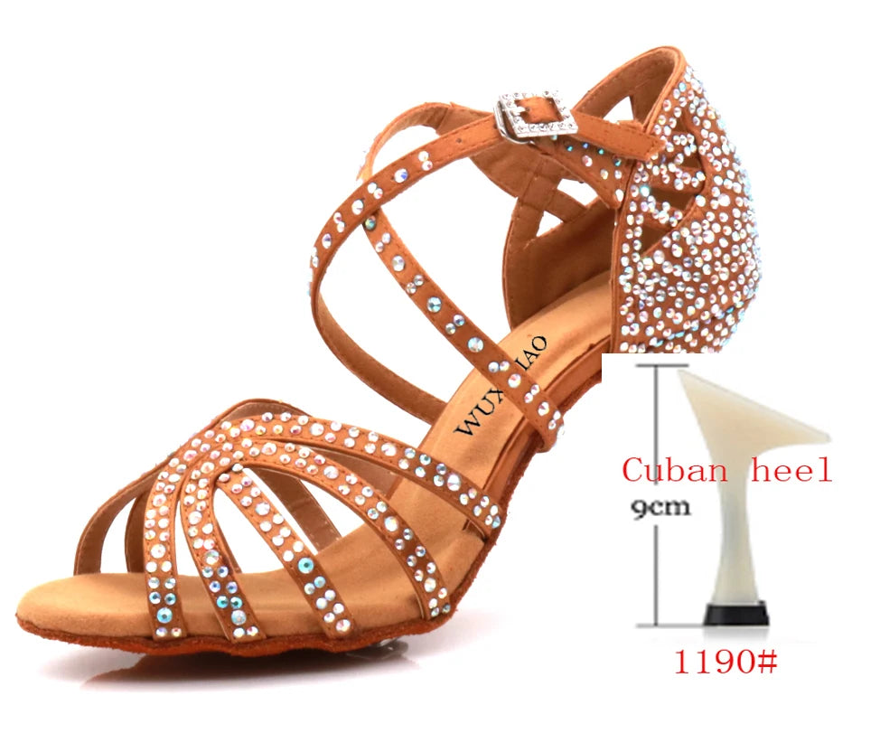 WUXIJIAO Jazz Shoes Latin Dance Shoes Female Latin Salsa