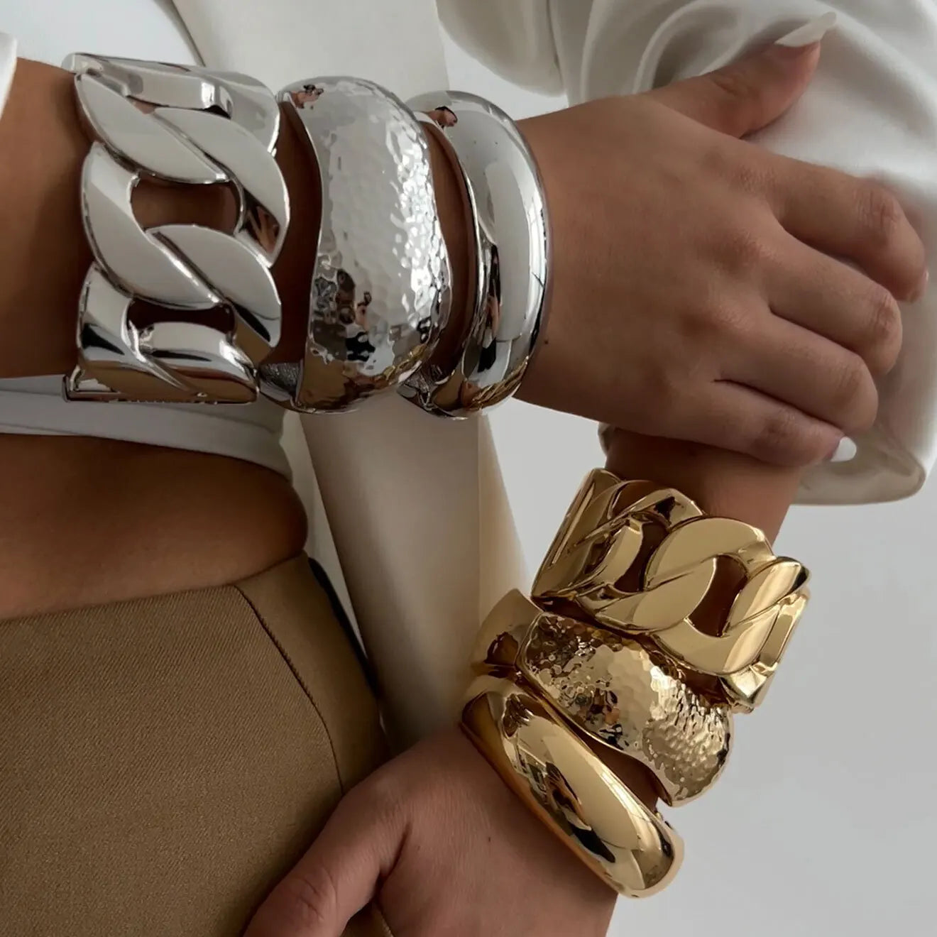 Gold Chain Cuff