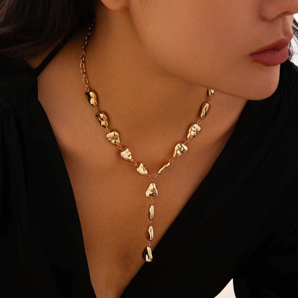 Y-Shaped Tassel Pendant Necklace