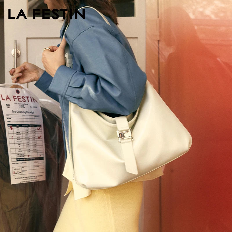 LA FESTIN Large Leather Crossbody Bag
