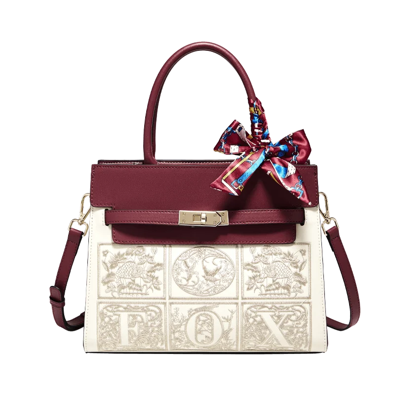 FOXER Women’s Embroidered Shoulder Bag