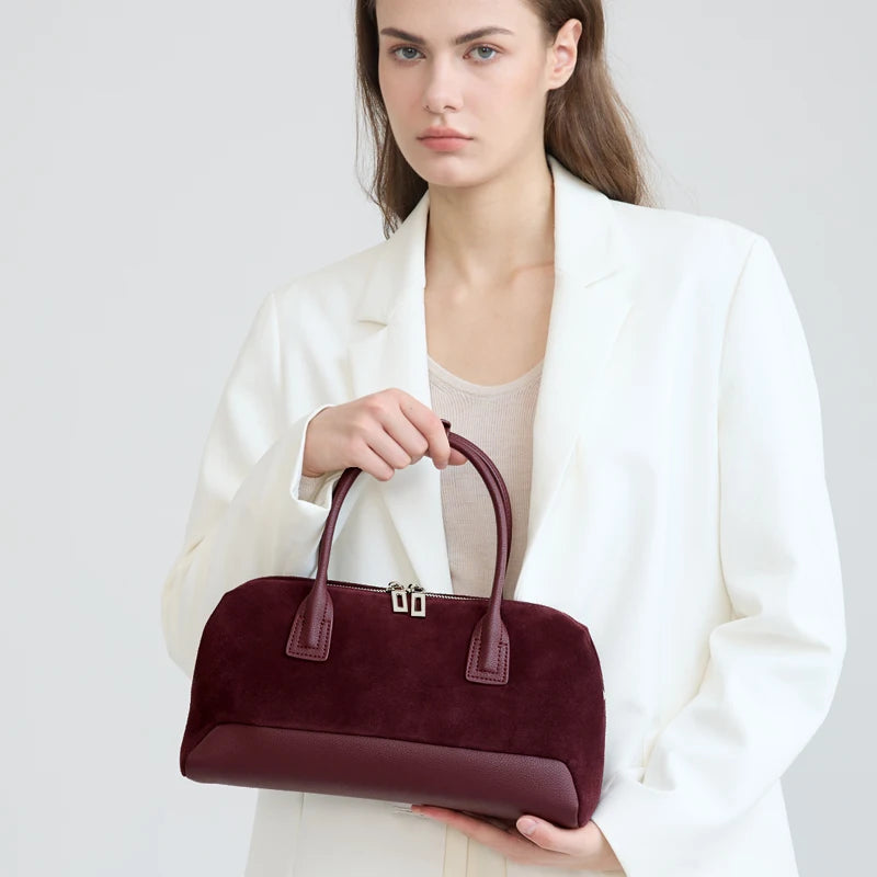 Women’s Suede Rectangular Tote Bag