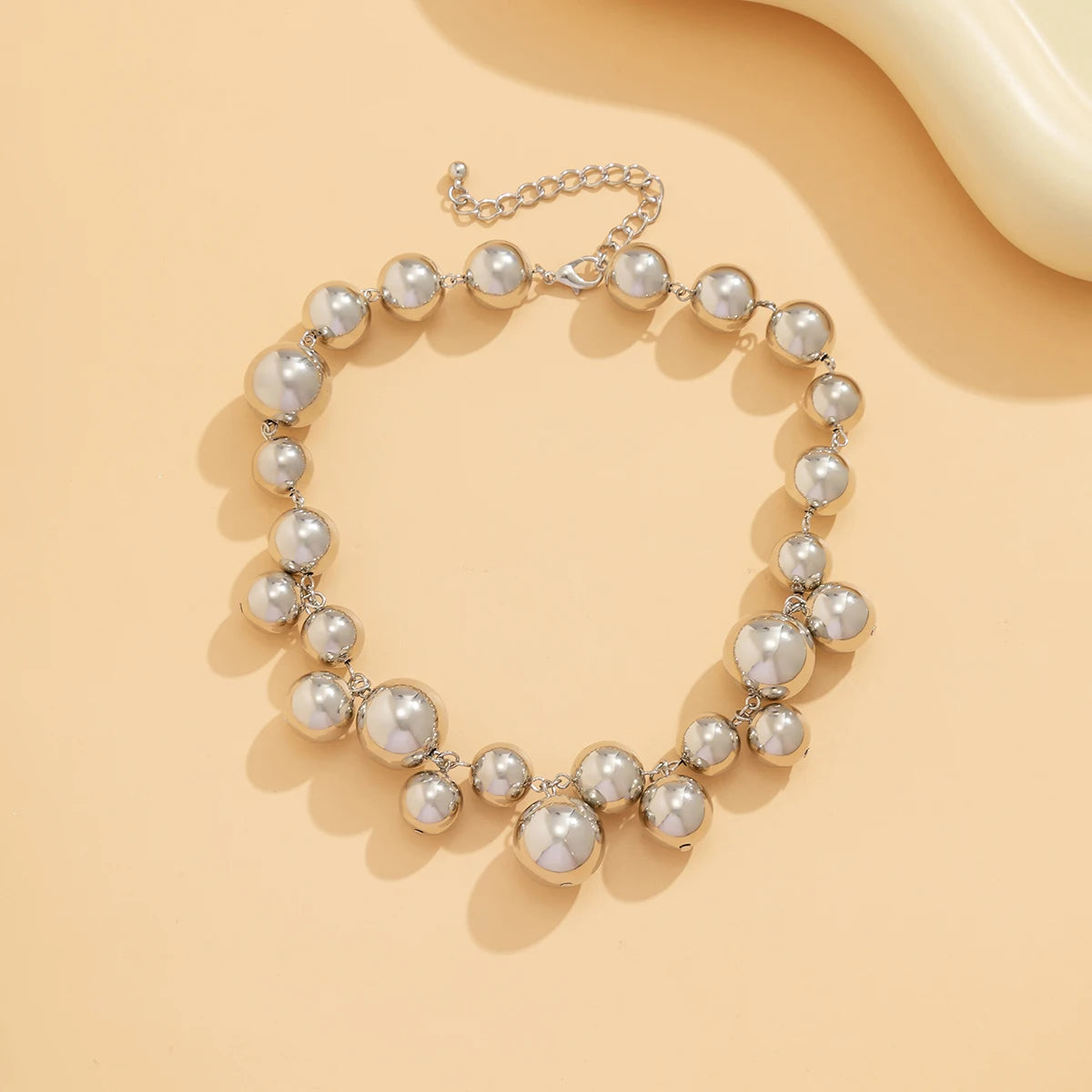 Pearl Beaded Choker Necklace