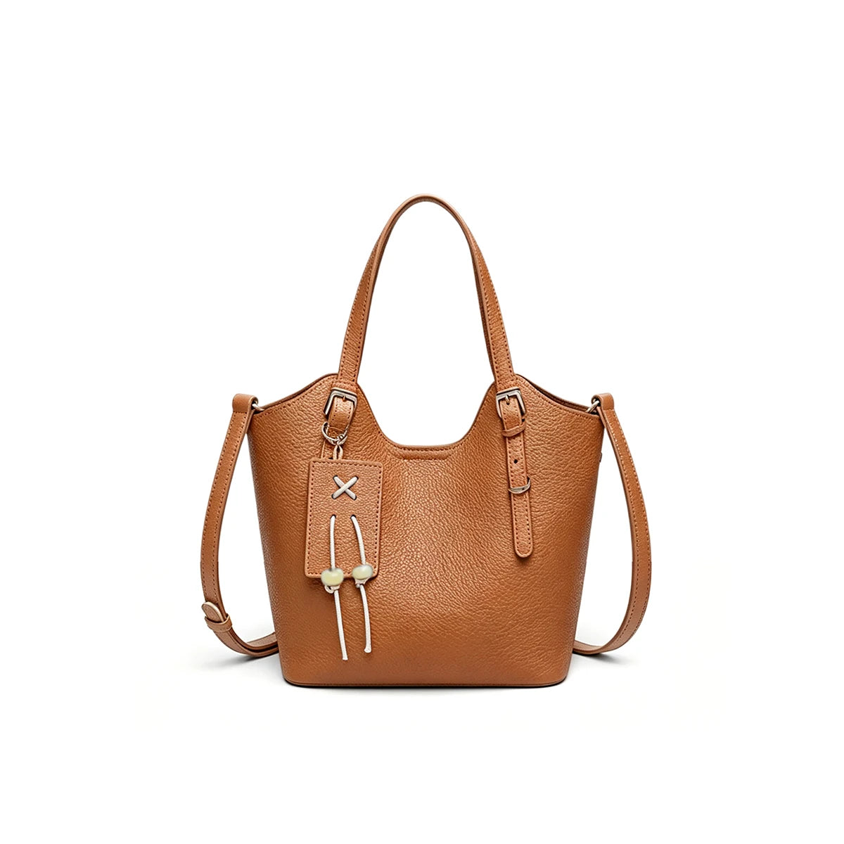 LA FESTIN Leather Tote Crossbody Bag
