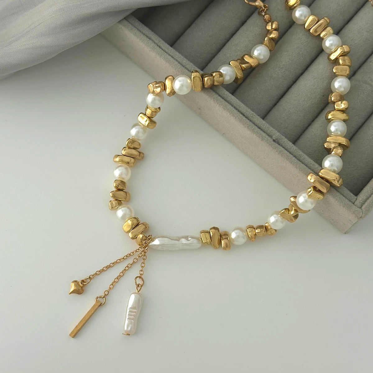 Vintage Irregular Pearl Choker