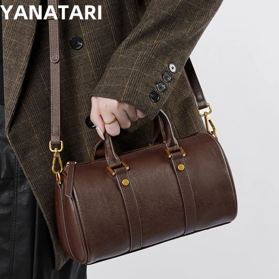 YANATARI Cattle Leather Shoulder Bag