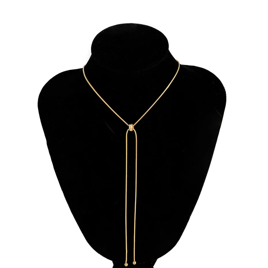 Snake Chain Ball Pendant Choker