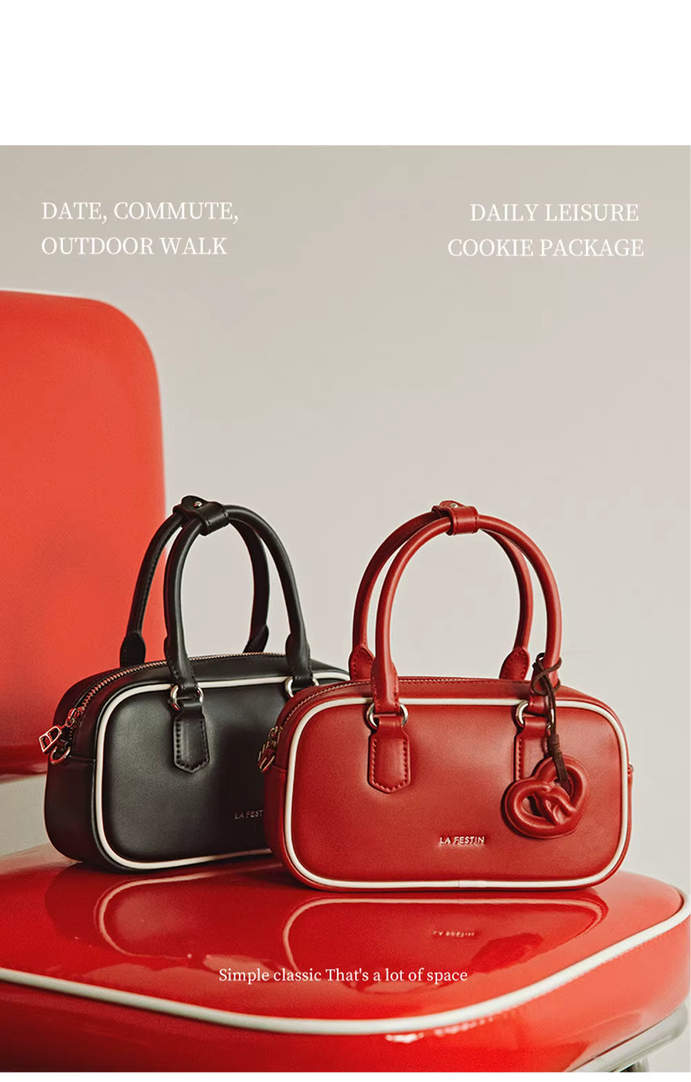 LA FESTIN Leather Crossbody Handbag