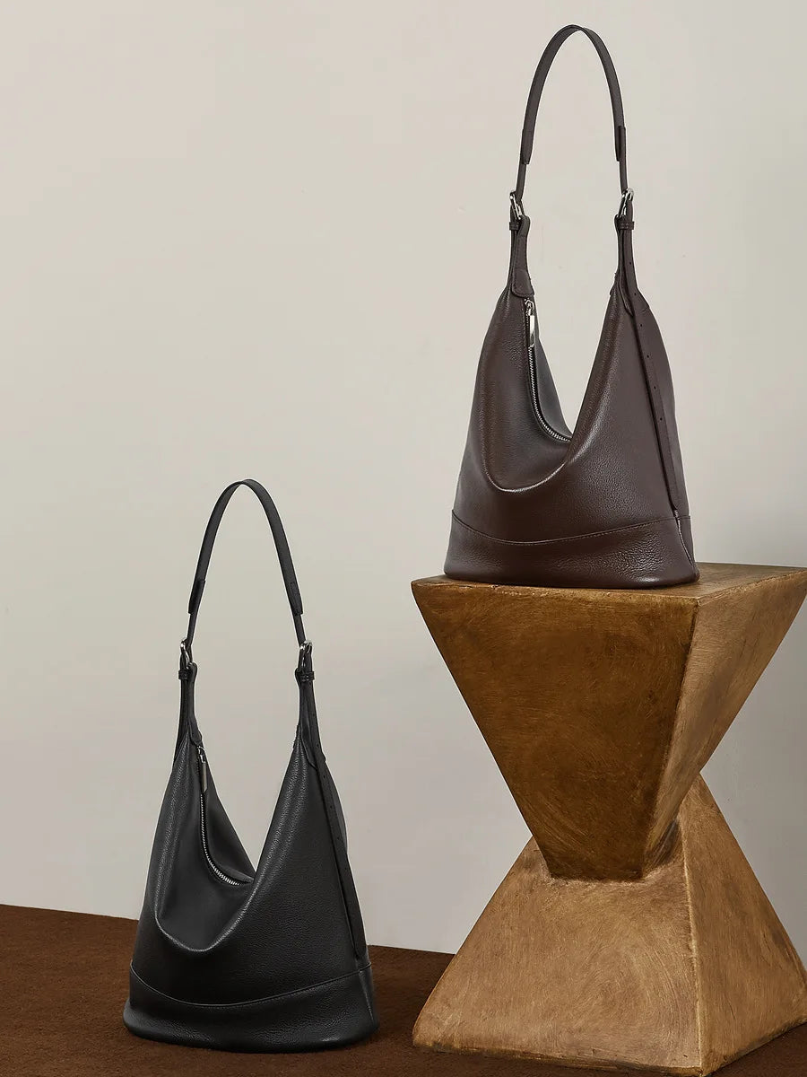 YANATARI Soft Leather Large-Capacity Tote