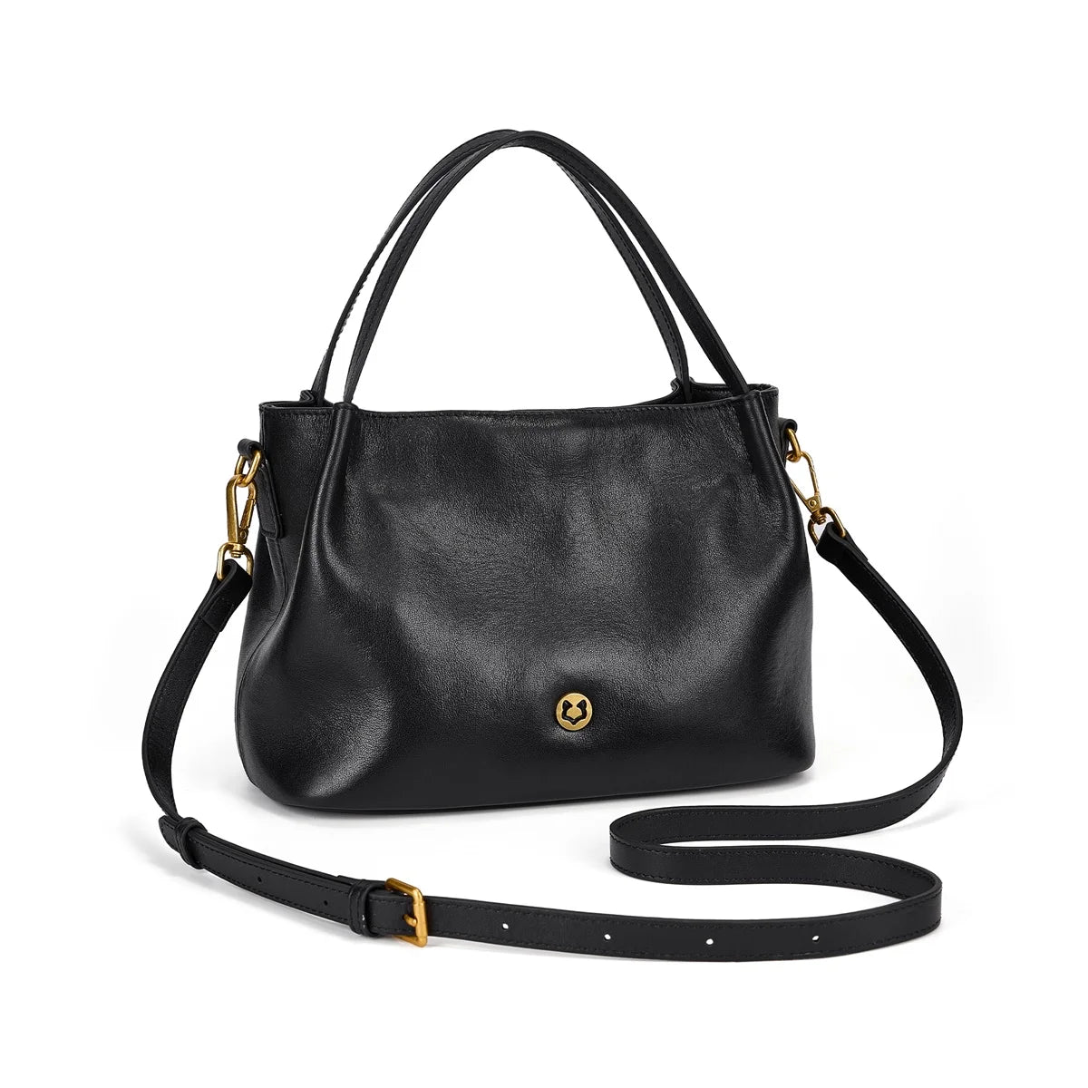FOXER Slouchy Cowhide Leather Hobo Bag